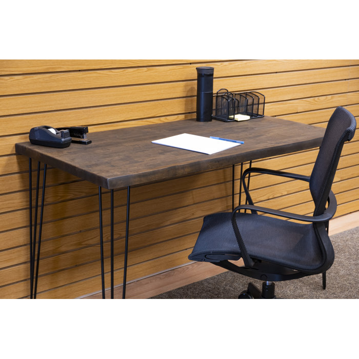 Millwood Pines 98"X 25" Walnut Stained Hevea Butcher Block Countertop